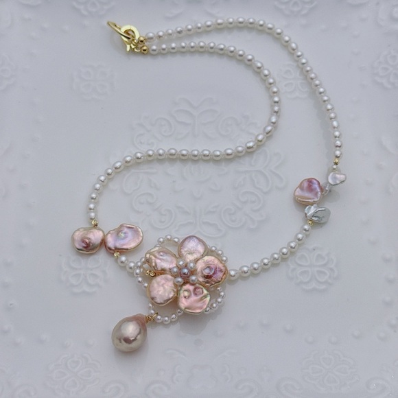 Pearl Jewelry - 26X178 Handmade Premium Quality Freshwater Baroque Pearl Necklace